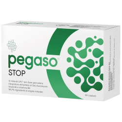 confezione di Pegaso Stop Integratore per Intestino e Difese Immunitarie 60 Capsule confezione di Pegaso Stop Integratore per Intestino e Difese Immunitarie 60 Capsule