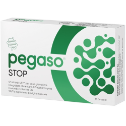 confezione di Pegaso Stop Integratore per Flora Intestinale e Difese Immunitare 14 Capsule confezione di Pegaso Stop Integratore per Flora Intestinale e Difese Immunitare 14 Capsule