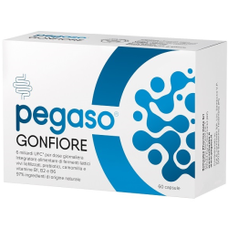confezione di Pegaso Gonfiore Integratore di Fermenti Lattici per Intestino 60 Capsule