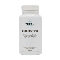 barattolo di Zreen Colostro 30% Immunoglobuline Supporto Difese 60 Capsule barattolo di Zreen Colostro 30% Immunoglobuline Supporto Difese 60 Capsule