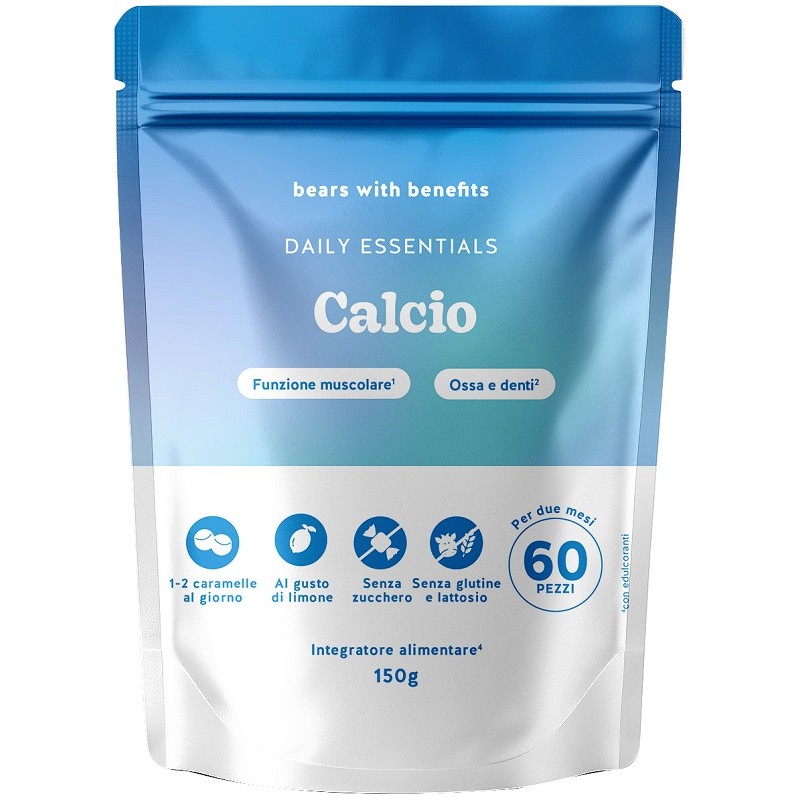 Foto di Bears With Benefits Daily Essentials Calcio Integratore per Ossa e Denti 60 Caramelle Gommose Foto di Bears With Benefits Daily Essentials Calcio Integratore per Ossa e Denti 60 Caramelle Gommose