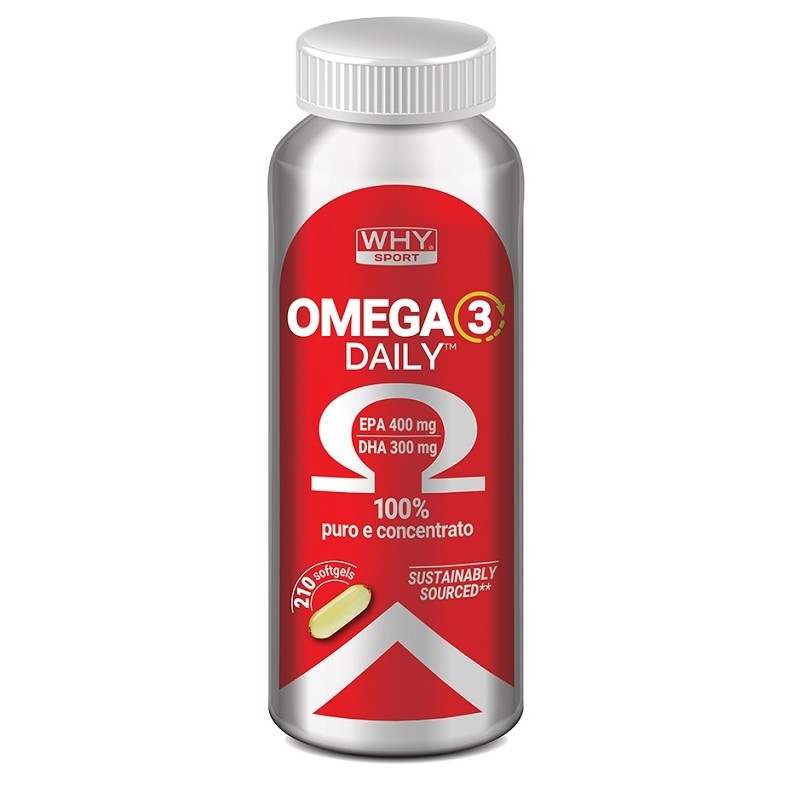 Whysport Omega 3 Daily per Cuore, Cervello e Vista 210 Softgels