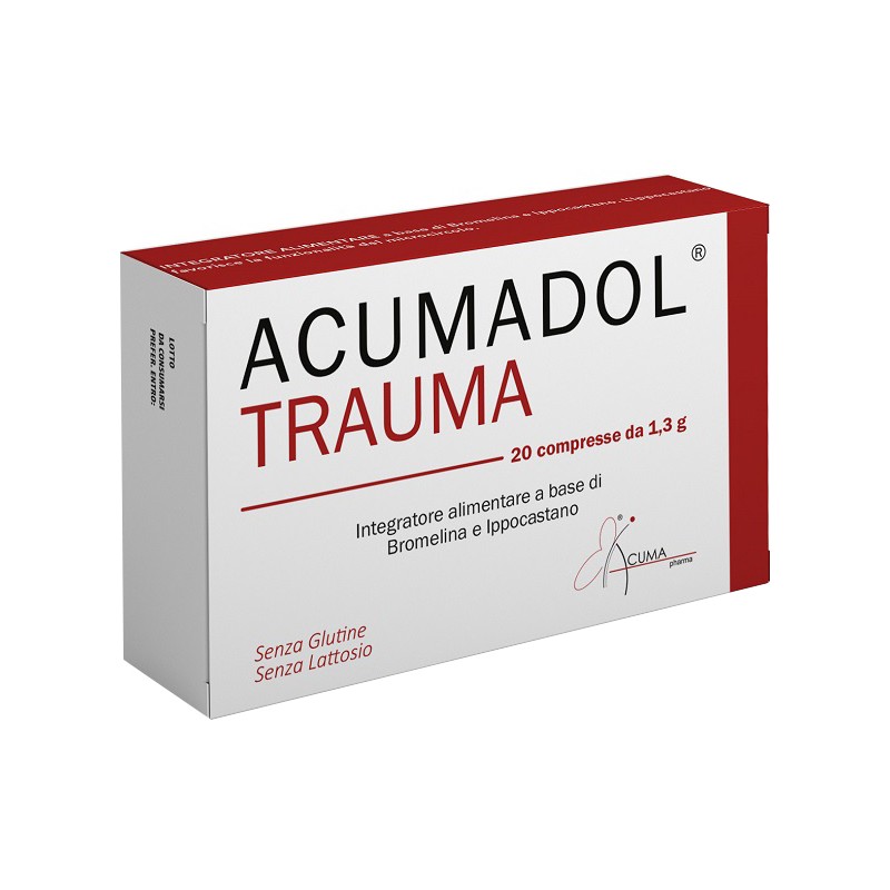 Acumadol Trauma integratore per microcircolo e traumi 20 compresse Acumadol Trauma integratore per microcircolo e traumi 20 compresse