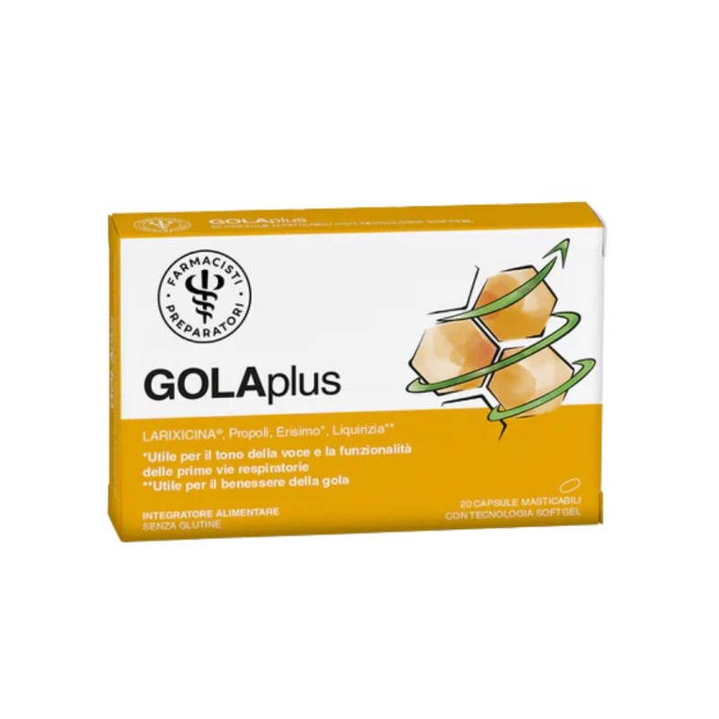 Scatola Unifarco Golaplus Integratore per Benessere della Gola 20 Capsule Scatola Unifarco Golaplus Integratore per Benessere della Gola 20 Capsule