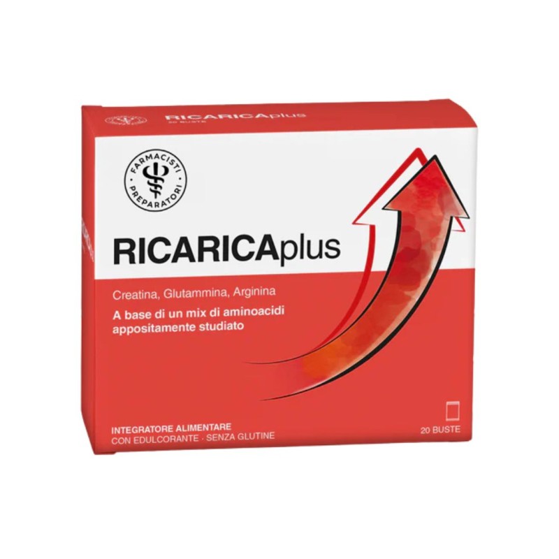 Scatola Unifarco Ricarica Plus Integratore per Energia e Recupero fisico 20 Bustine Monodose Scatola Unifarco Ricarica Plus Integratore per Energia e Recupero fisico 20 Bustine Monodose