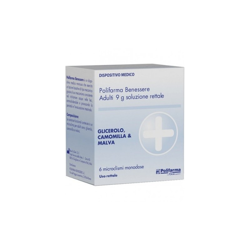 Polifarma Benessere Glicerolo Adulti 6 Microclismi da 9g