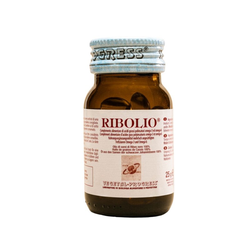 Flacone Vegetal Progress Ribolio Integratore di Omega 3 e 6 da 50 Capsule Flacone Vegetal Progress Ribolio Integratore di Omega 3 e 6 da 50 Capsule