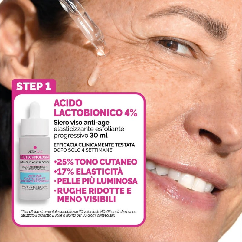 Step 1 Veralab Kit S.O.S Antiage The Day Duo Siero Acido Lactobionico 30 ml + Siero UpLift 30 ml