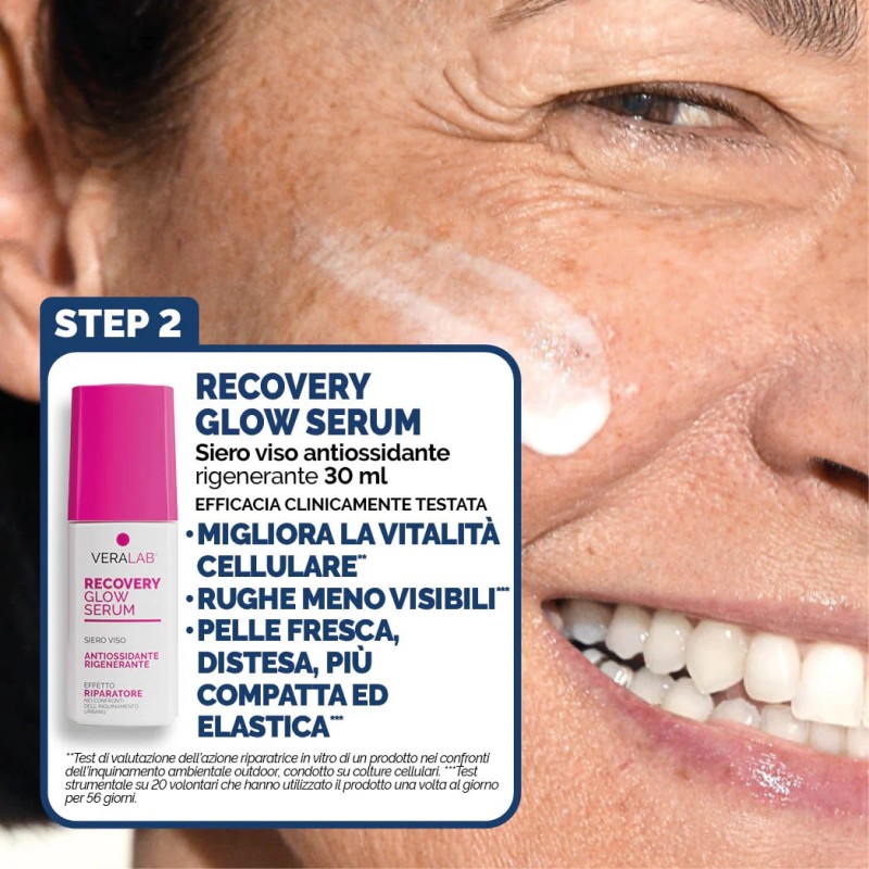 Step 2 Veralab S.O.S Antiage The Night Duo Siero Viso Ultra Retinol 30 ml + Siero Viso Recovery Glow 30 ml