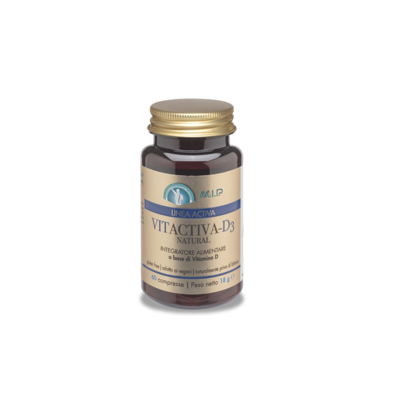 Vitactiva D3 Natural integratore vitamina D3 vegetale per ossa e immunità 60 compresse Vitactiva D3 Natural integratore vitamina D3 vegetale per ossa e immunità 60 compresse
