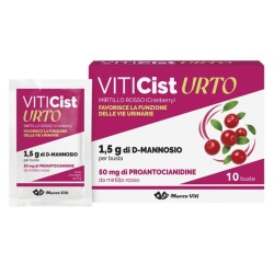 confezione di Marco Viti Viticist Urto Integratore Mirtillo Rosso per Vie Urinarie 10 Bustine confezione di Marco Viti Viticist Urto Integratore Mirtillo Rosso per Vie Urinarie 10 Bustine