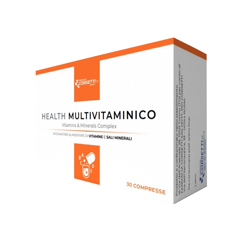 Health Multivitaminico integratore completo per energia e difese immunitarie 30 compresse