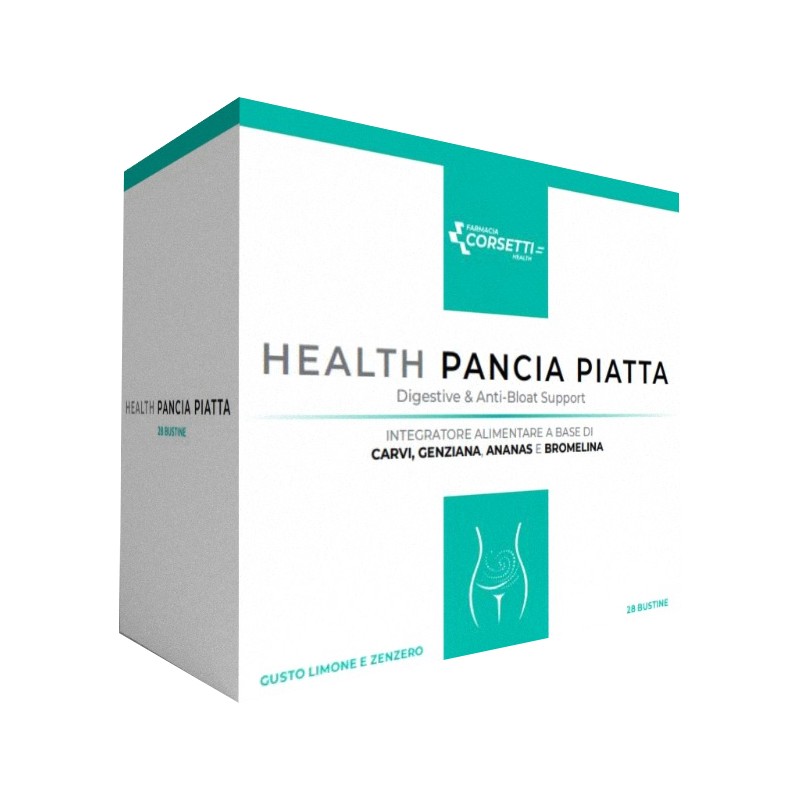 Health Pancia Piatta integratore per digestione e gonfiore 28 bustine Health Pancia Piatta integratore per digestione e gonfiore 28 bustine