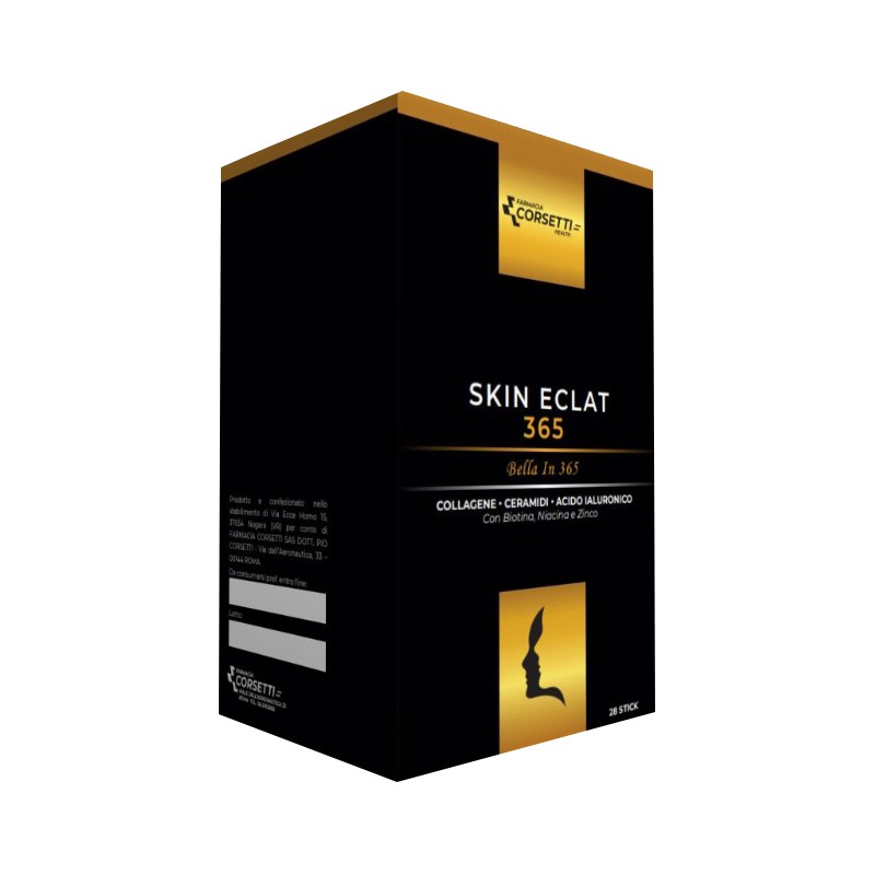 Skin Eclat 365 integratore per pelle luminosa ed elastica 28 stickgel monodose Skin Eclat 365 integratore per pelle luminosa ed elastica 28 stickgel monodose