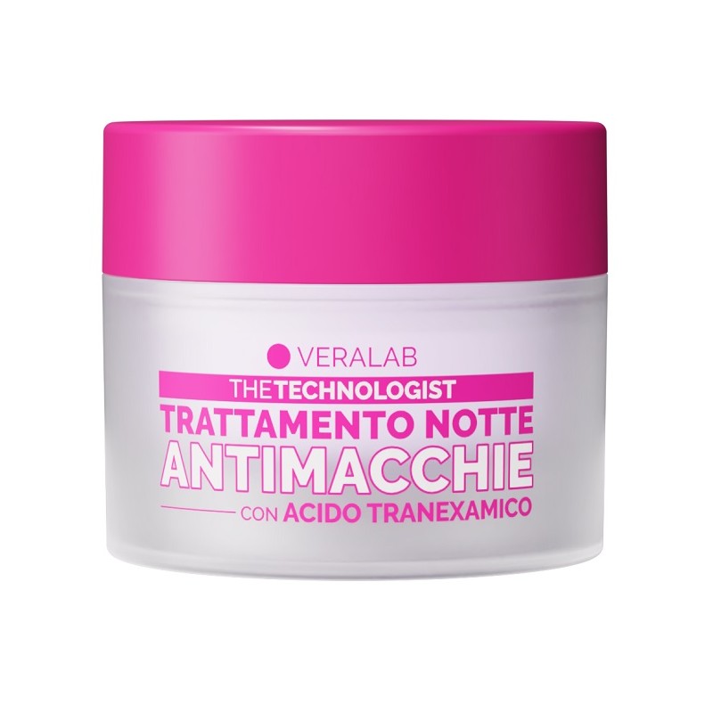 vasetto di Veralab The Technologist crema Notte Antimacchie per Macchie Scure e Discromie 50 ml