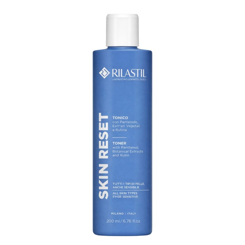 Flacone Rilastil Skin Reset Tonico Viso Rinfrescante e Tonificante Senza Alcool 200ml Flacone Rilastil Skin Reset Tonico Viso Rinfrescante e Tonificante Senza Alcool 200ml