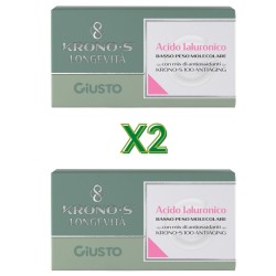 pacchetto doppio di Kronos Longevità Integratore di Acido Ialuronico 10 Bustine pacchetto doppio di Kronos Longevità Integratore di Acido Ialuronico 10 Bustine