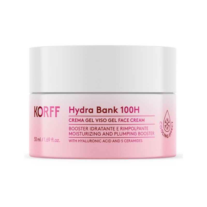 Korff Hydra Bank 100H Crema Gel Viso Booster Idratante e Rimpolpante 50ml