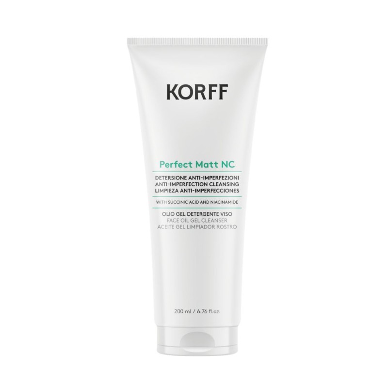 Tubetto Korff Perfect Matt NC Olio Gel Viso Detergente Anti Imperfezione 200ml Tubetto Korff Perfect Matt NC Olio Gel Viso Detergente Anti Imperfezione 200ml