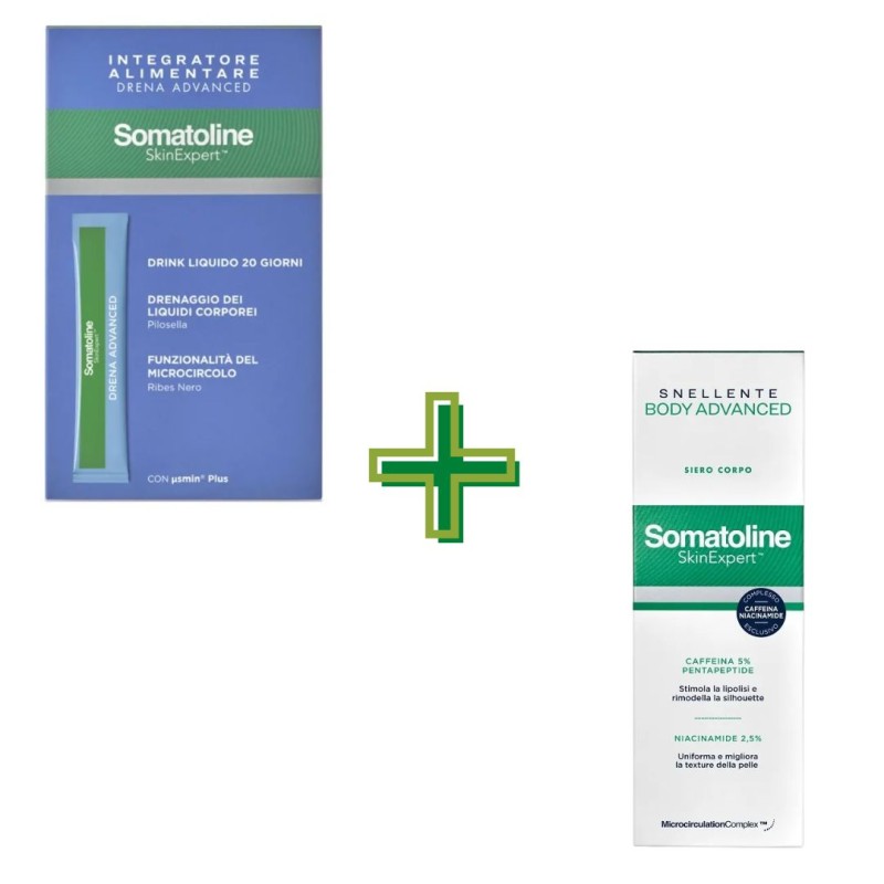 foto di Somatoline Siero Body Advanced Rimodellante 190ml + Integratore Drena Advanced 20 Stick