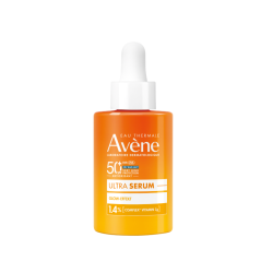 flacone di Avene Solari Ultra Siero Attiva Luminosità con Protezione SPF 50+ 30 ml