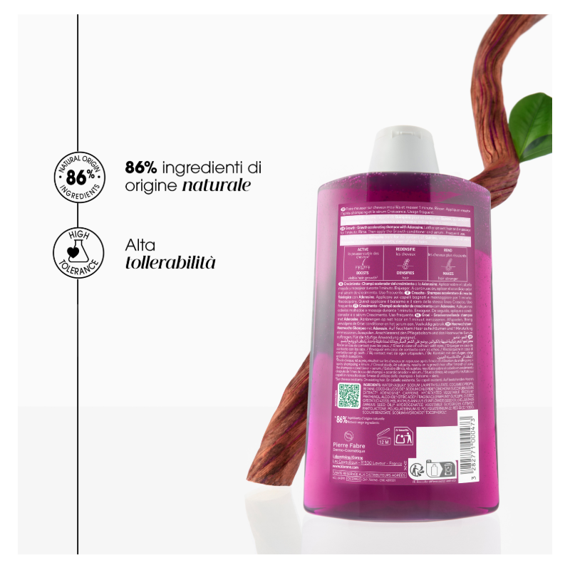 Klorane Shampoo Acceleratore di Crescita Fisiologica per Capelli 400ml Klorane Shampoo Acceleratore di Crescita Fisiologica per Capelli 400ml
