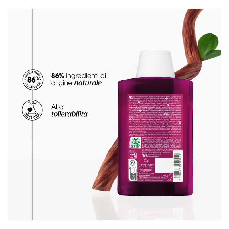 Klorane Shampoo Acceleratore di Crescita Fisiologica per Capelli 200ml Klorane Shampoo Acceleratore di Crescita Fisiologica per Capelli 200ml