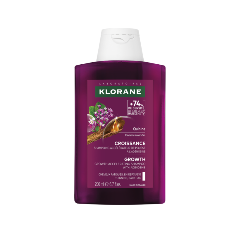 flacone di Klorane Shampoo Acceleratore di Crescita Fisiologica per Capelli 200ml flacone di Klorane Shampoo Acceleratore di Crescita Fisiologica per Capelli 200ml