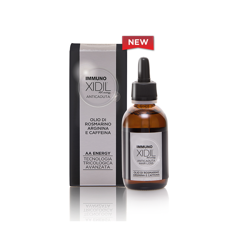 flacone di Immuno Xidil AA Energy Trattamento per Ricrescita Capelli Flacone 50ml