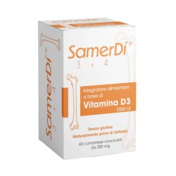 Confezione Samerdì Integratore Vitamina D3 per Ossa, Immunità e Benessere 60 Compresse Confezione Samerdì Integratore Vitamina D3 per Ossa, Immunità e Benessere 60 Compresse