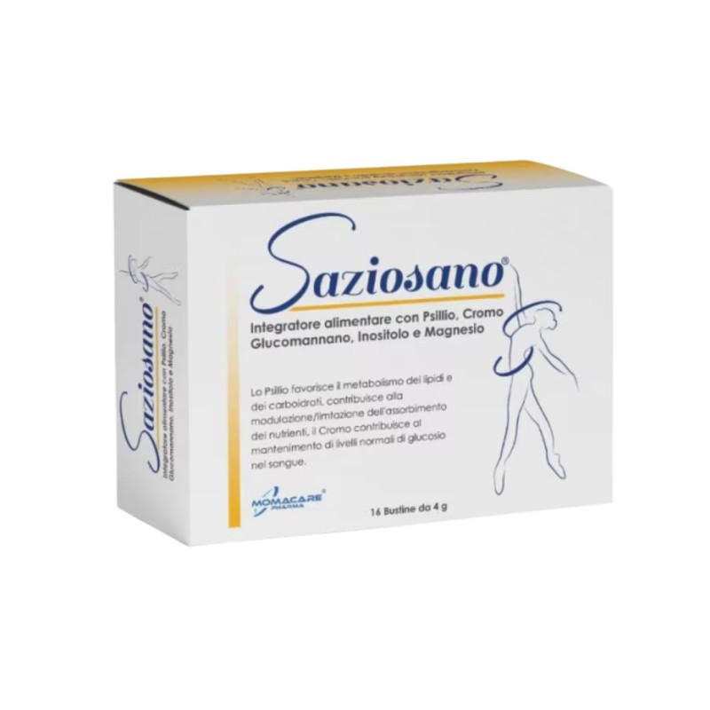 Confezione Saziosano Integratore per Sazietà e Metabolismo 16 Bustine