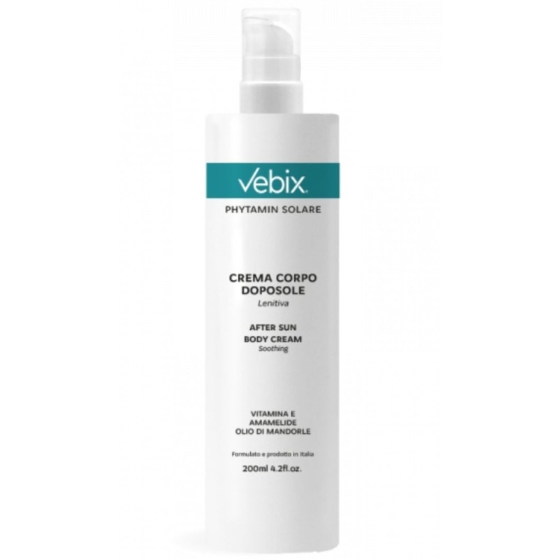 flacone di Vebix Phytamin Crema Doposole Lenitiva Idratante 250ml flacone di Vebix Phytamin Crema Doposole Lenitiva Idratante 250ml
