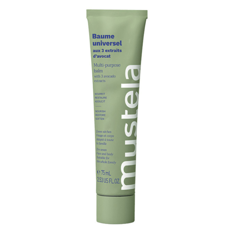 flacone di Mustela Crema Ricca Multiuso per Pelle Secca e Sensibile 75ml flacone di Mustela Crema Ricca Multiuso per Pelle Secca e Sensibile 75ml