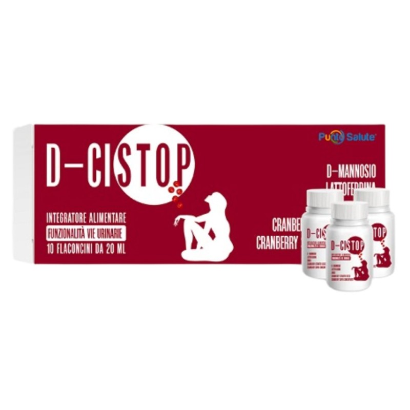 D-Cistop per Cistite Acuta e Vie Urinarie 10 Flaconcini Monodose