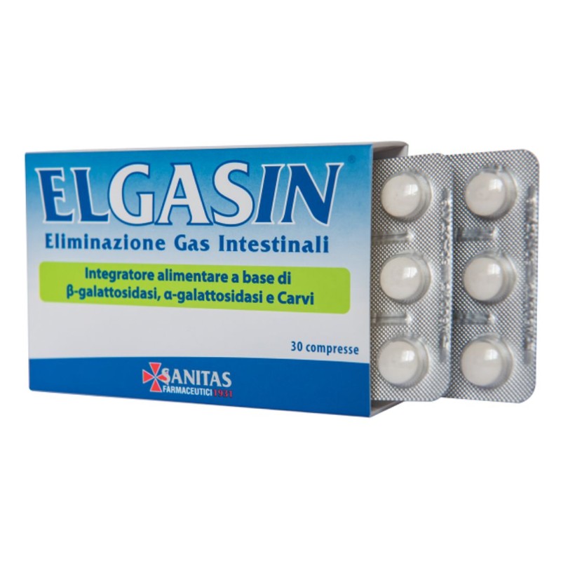 Elgasin Integratore Eliminazione Gas Intestinali 30 Compresse