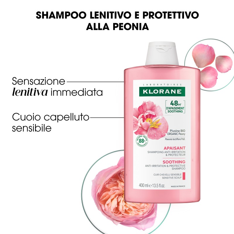 Specifiche di Klorane Shampoo Lenitivo e Protettivo Bio alla Peonia 400ml Specifiche di Klorane Shampoo Lenitivo e Protettivo Bio alla Peonia 400ml
