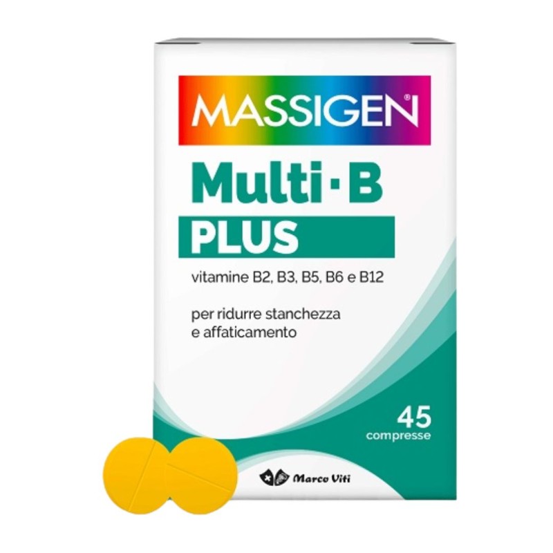 Confezione Marco Viti Massigen Dailyvit Multi-b Plus Integratore Ricostituente 45 Compresse Confezione Marco Viti Massigen Dailyvit Multi-b Plus Integratore Ricostituente 45 Compresse