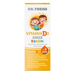 Confezione Dr Theiss Vitamina D Bambini Gocce Integratore Sistema Immunitario 30ml Confezione Dr Theiss Vitamina D Bambini Gocce Integratore Sistema Immunitario 30ml