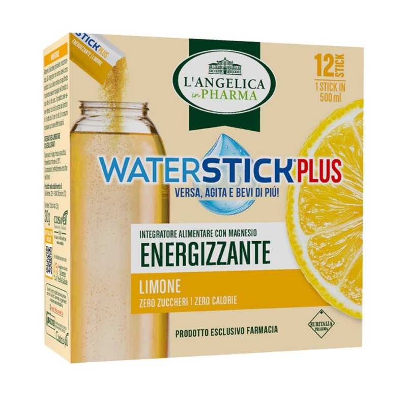 L'Angelica WaterStick Plus Integratore Energizzante Limone 12 Bustine L'Angelica WaterStick Plus Integratore Energizzante Limone 12 Bustine