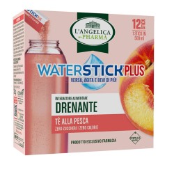 Confezione L'Angelica Waterstick Plus Integratore Drenante Tè alla Pesca 12 Bustine Stick Confezione L'Angelica Waterstick Plus Integratore Drenante Tè alla Pesca 12 Bustine Stick