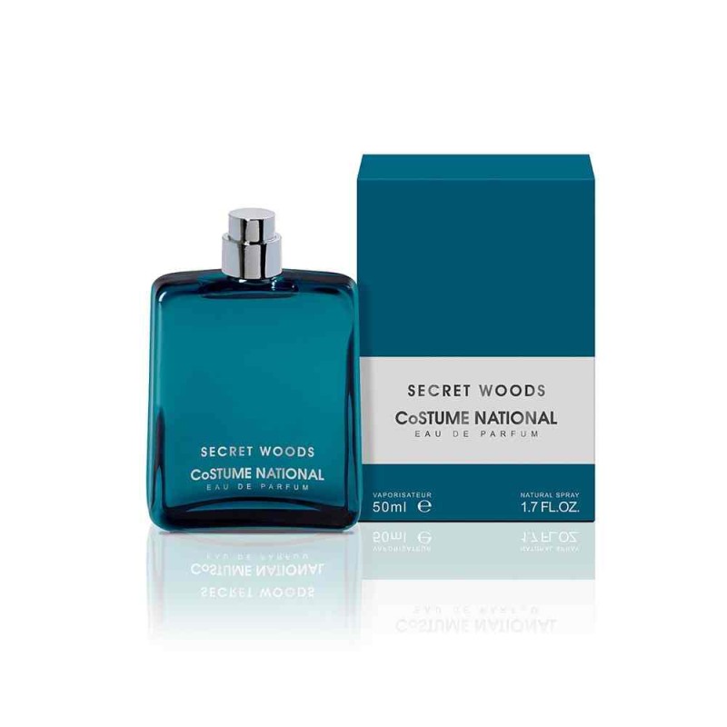 Costume National Secret Woods Eau de Parfum per Uomo, Profumo Legnoso e Agrumato 50 ml