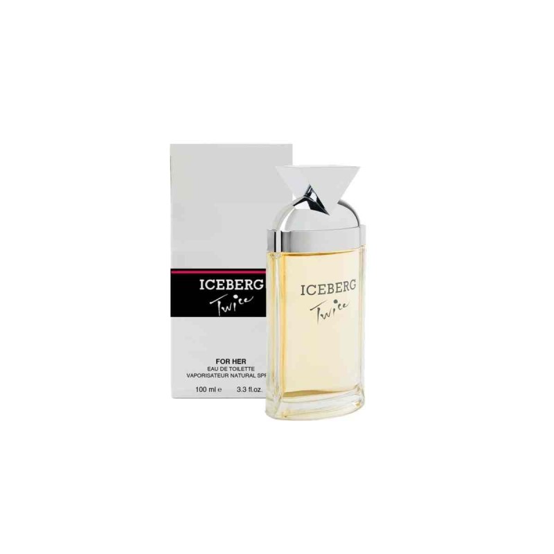 Iceberg Twice For Woman Eau de Toilette, profumo floreale acquatico per donna, flacone spray 100 ml