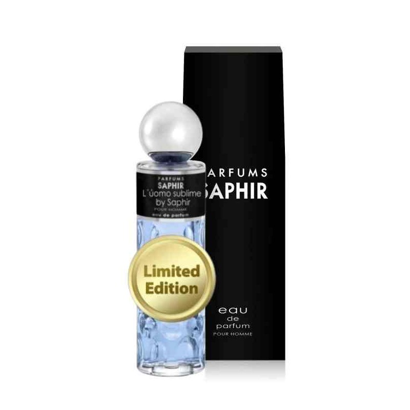Saphir L'Uomo Sublime Eau de Parfum profumo maschile legnoso-aromatico 200 ml Saphir L'Uomo Sublime Eau de Parfum profumo maschile legnoso-aromatico 200 ml
