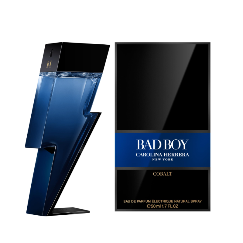 foto di Carolina Herrera Bad Boy Cobalt Eau de Parfum per Uomo, Profumo Aromatico e Speziato Spray 50 ml foto di Carolina Herrera Bad Boy Cobalt Eau de Parfum per Uomo, Profumo Aromatico e Speziato Spray 50 ml