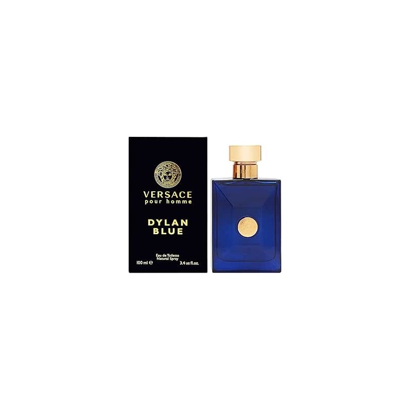 Formato di Versace Dylan Blue Eau de Toilette per Uomo, Fragranza Legnosa Aromatica, Flacone 100 ml