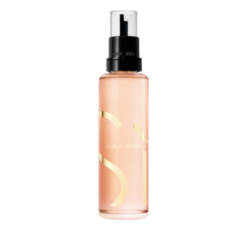 Formato di Giorgio Armani Sì Eau de Parfum Ricarica, profumo elegante e persistente per donna, flacone da 100 ml