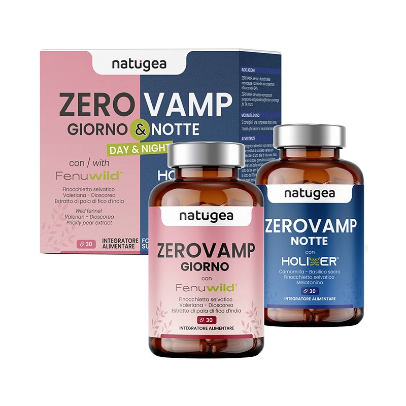 Flaconi Zerovamp Integratore Menopausa per Benessere Giorno e Notte 60 Capsule