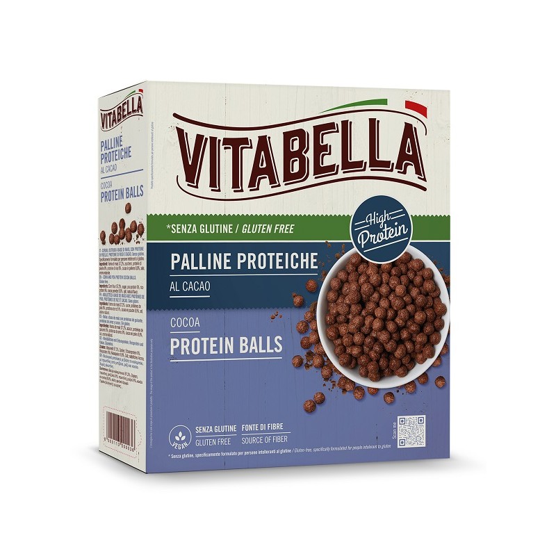 Vitabella Choco Balls High Protein cereali proteici senza glutine e vegani 250g Vitabella Choco Balls High Protein cereali proteici senza glutine e vegani 250g