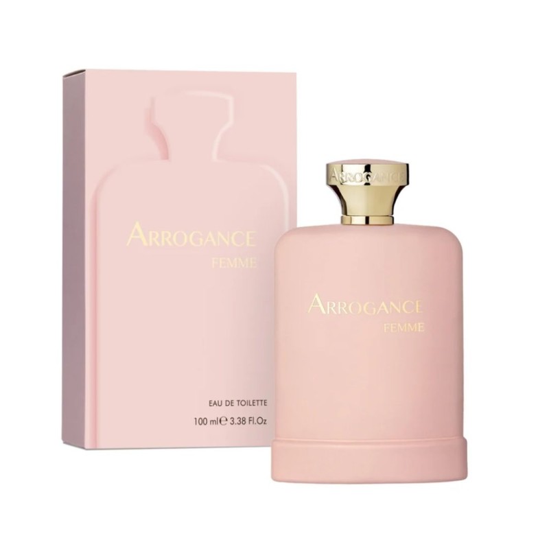 Flacone Arrogance Femme Eau de Toilette Profumo Floreale e Agrumato per Donna 100 ml
