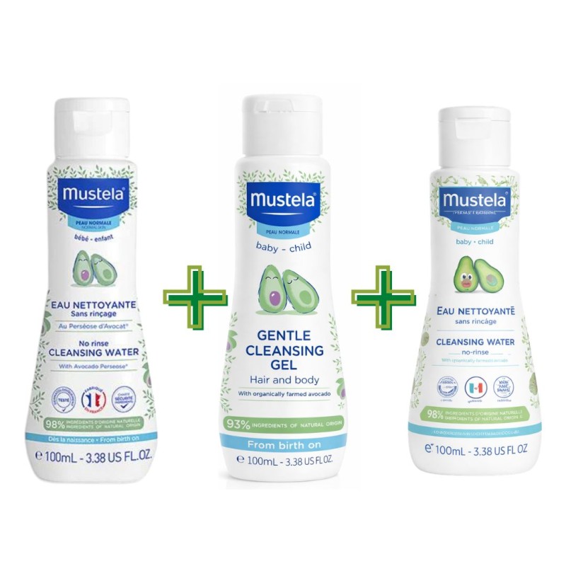 Kit Mustela Discovery Kit Detergente Delicato 100ml + Fluido Detergente 100ml + Hydra bebè 100ml Kit Mustela Discovery Kit Detergente Delicato 100ml + Fluido Detergente 100ml + Hydra bebè 100ml